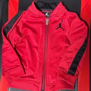 Jordan Red and Black Zip-Up Jacket